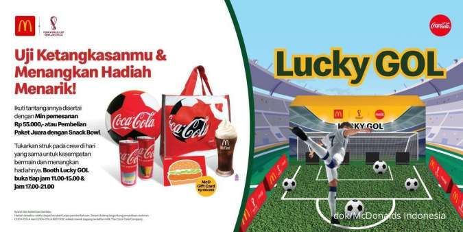 Promo McD 14-18 Desember 2022, Lucky Gol Tendang Bola Dapat Aneka Hadiah dari McD