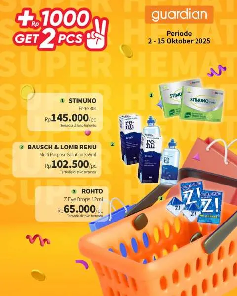 Promo Guardian Super Hemat Periode 2-15 Oktober 2025