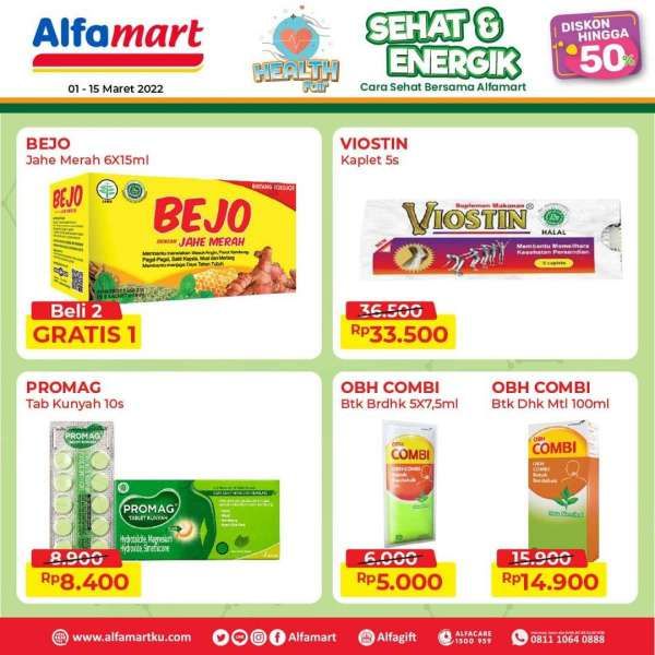 Promo Alfamart 1-15 Maret 2022, Aneka Obat-Obatan Keluarga Diskon s/d 50%