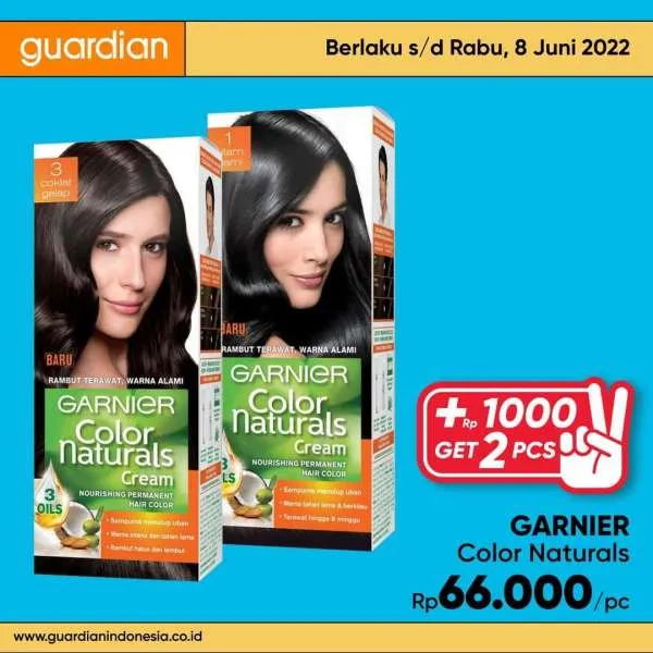 Promo Guardian +1000 Get 2 Pcs Periode 2-8 Juni 2022