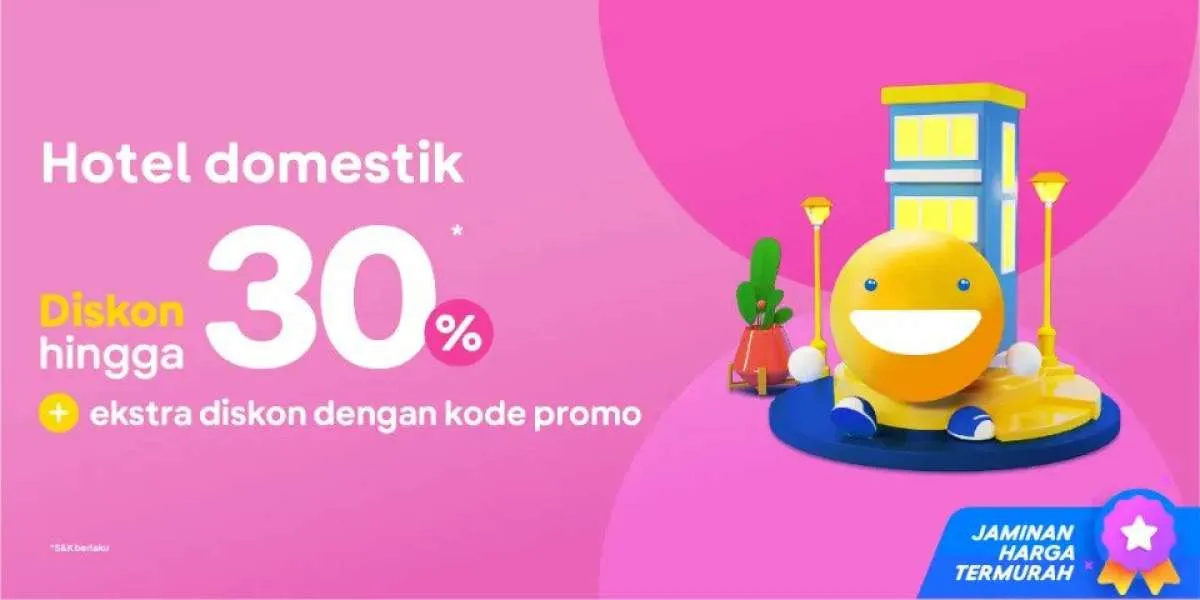 Promo Tiket.com Hotel Domestik Pilihan hingga 26 Oktober dengan Diskon 30%