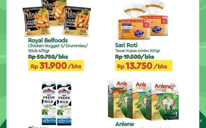 Promo JSM Tip Top Minggu Ini Terbaru, Susu Cimory dan Anlene Harga Lebih Murah