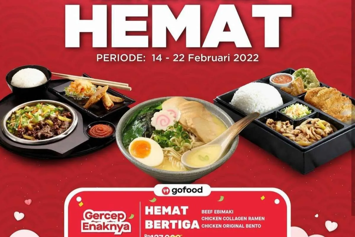 Promo Gokana 14-22 Februari 2022, Beli 3 Porsi Paket Hemat Bertiga Bayar Rp 48.000