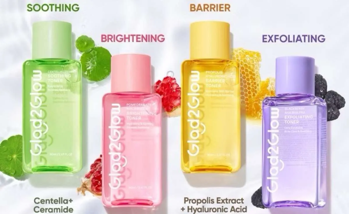 4 Varian Toner Glad2Glow Sesuai Kebutuhan Kulit, Kulit Kusam Pilih Mana?