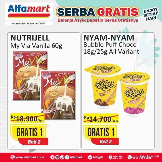 Promo Alfamart Serba Gratis 1-15 Januari 2025