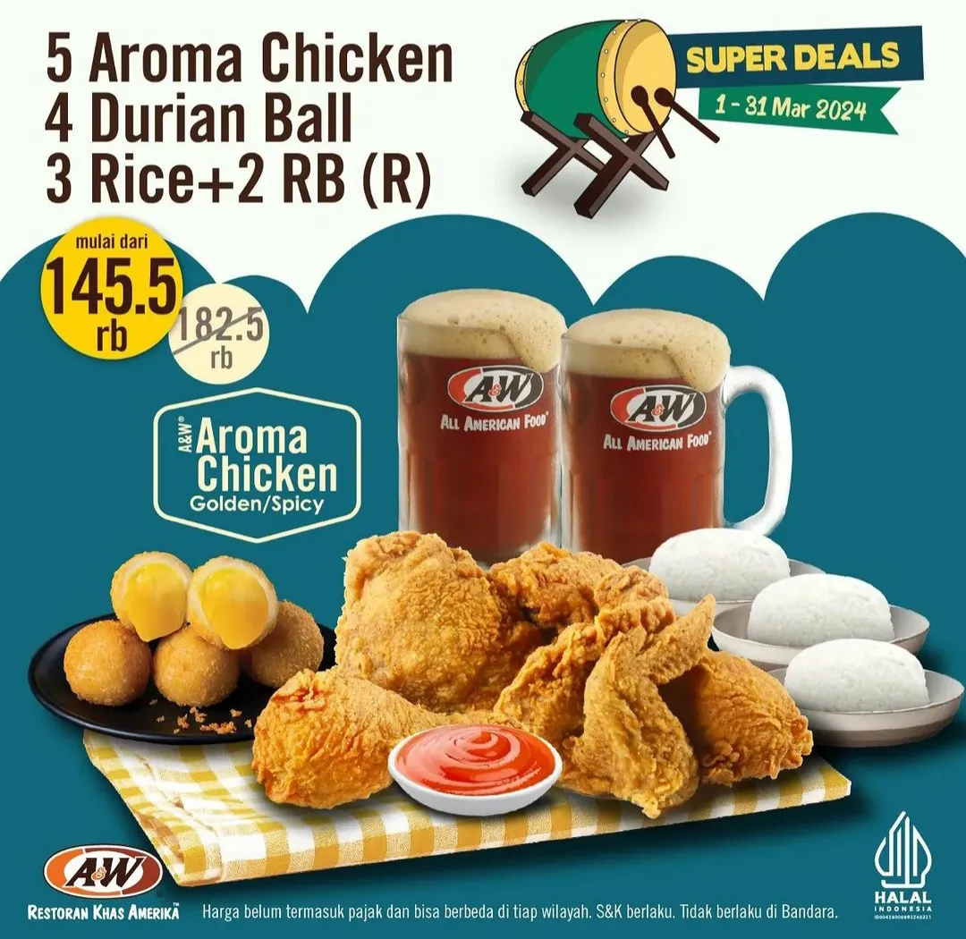 Promo AW Restoran Super Deals 1-31 Maret 2024