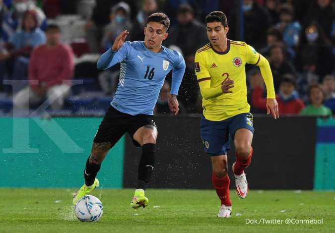 Hasil Uruguay vs Kolombia di laga Kualifikasi Piala Dunia 2022