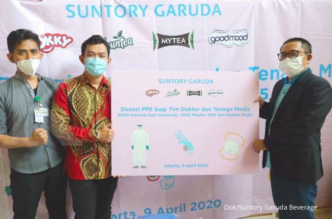 IDI JDN dan Suntory Garuda Beverage Serukan Penggunaan Masker Kain bagi Masyarakat