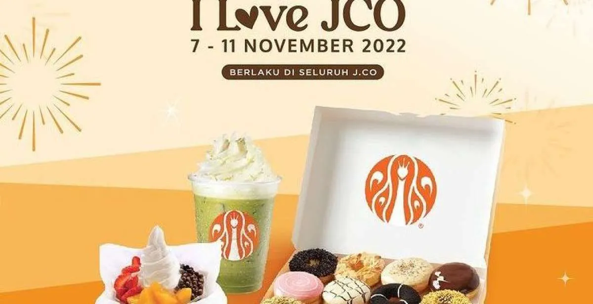 Promo I Love J.CO 7-11 November 2022, Ada 6 Pilihan Paket Menarik