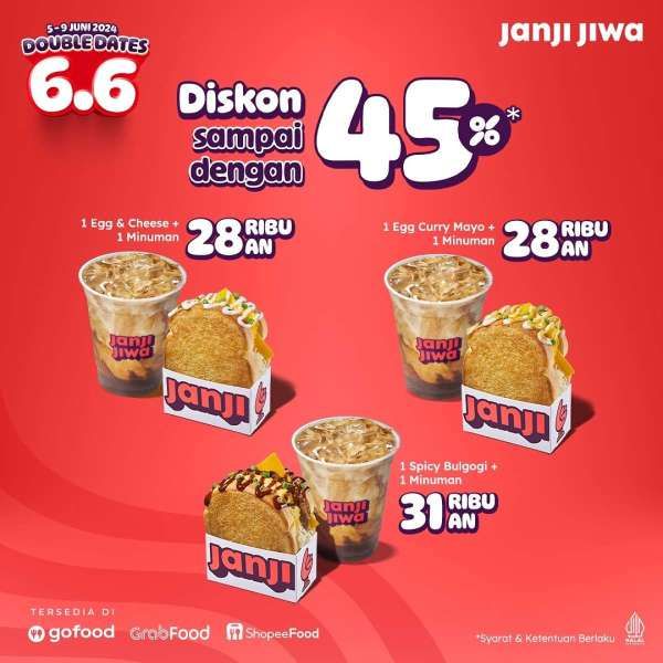 Promo Janji Jiwa 6.6 Hari Ini 6 Juni 2024