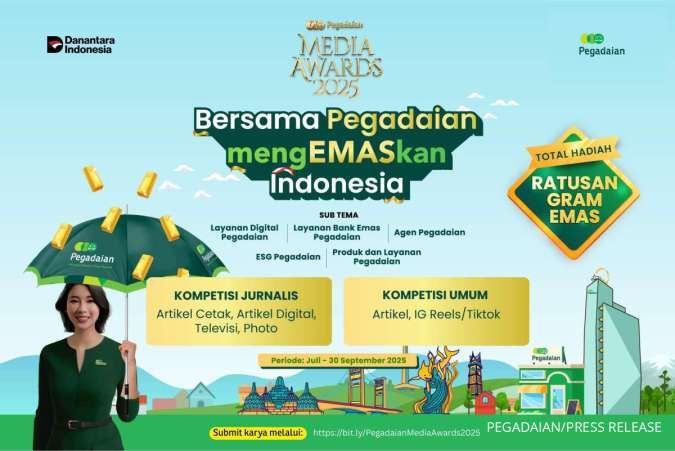 Pegadaian Media Awards Kembali Hadir, Rebut Total Hadiah Ratusan Gram Emas!