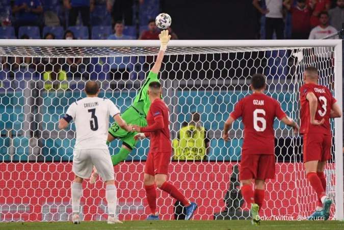 Hasil laga Turki vs Italia di laga Euro 2021 Grup A