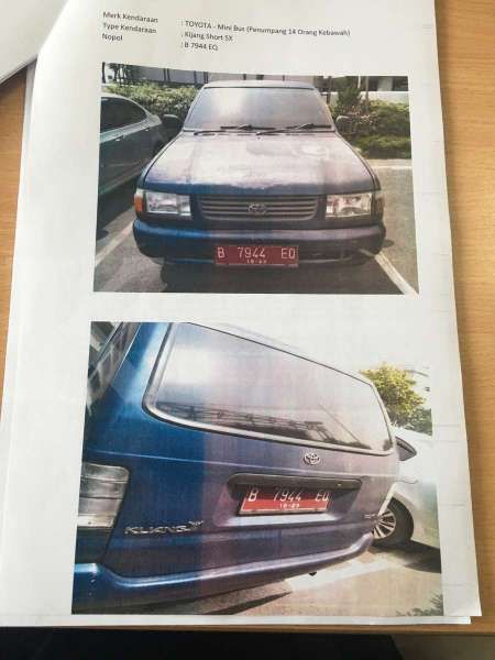 Lelang mobil dinas Toyota Kijang 1997-1998 eks Perpusnas, pendaftaran tinggal 2 hari