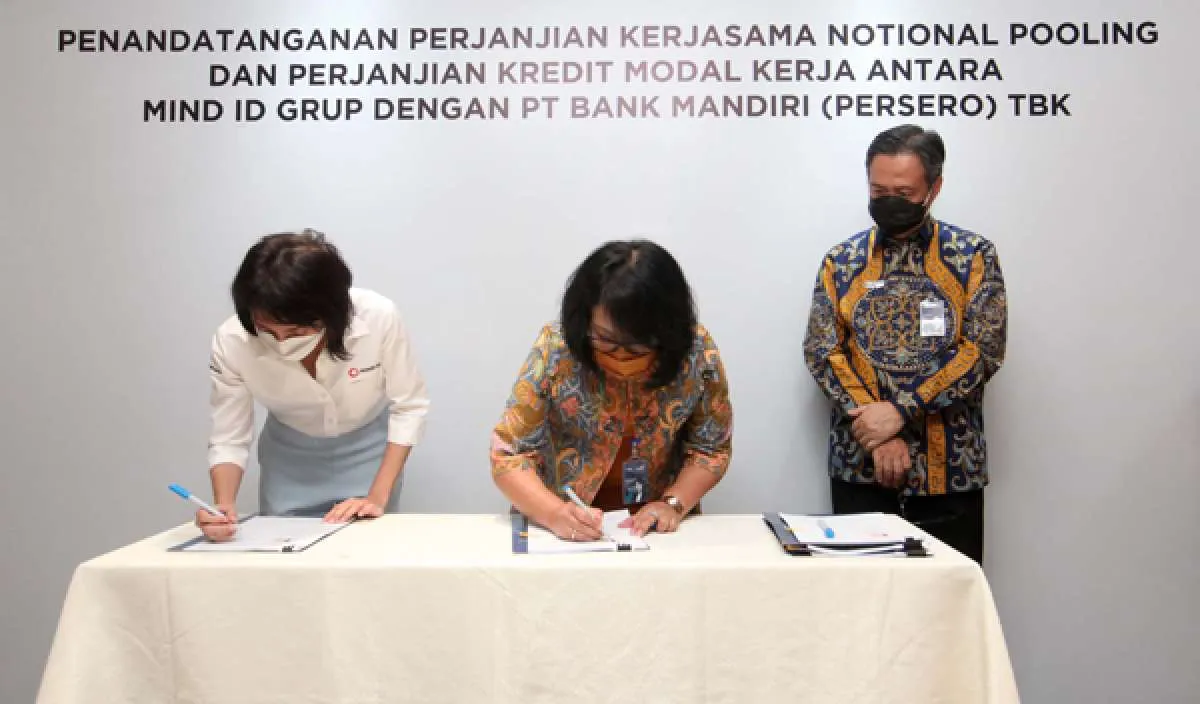 Bank Mandiri dan MIND ID Kerjasama Notional Pooling dan Fasilitas Kredit Modal Kerja