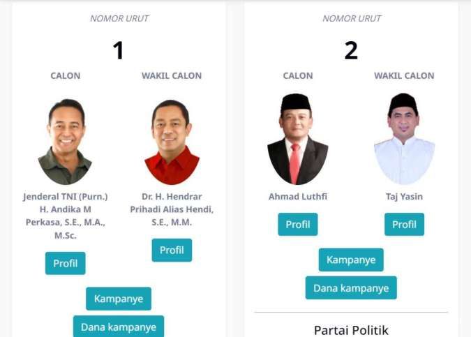 H-6 Pilgub Jateng, Simak Cara Cek Profil dan Visi Misi Paslon