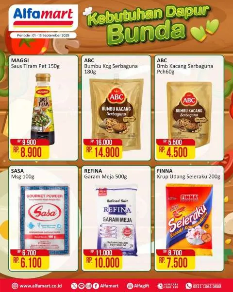 Promo Alfamart Kebutuhan Dapur Periode 1-15 September 2025