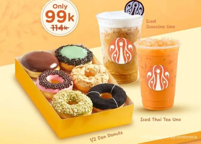 Hari Terakhir Promo JCO One Perfect Deal, 6 Donuts Favorit & 2 Minuman Harga Spesial