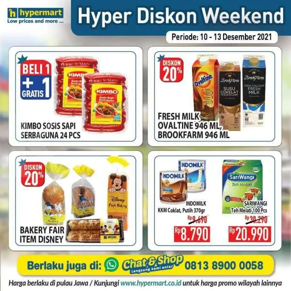 Promo Hypermart Hyper Diskon Weekend 10-13 Desember 2021