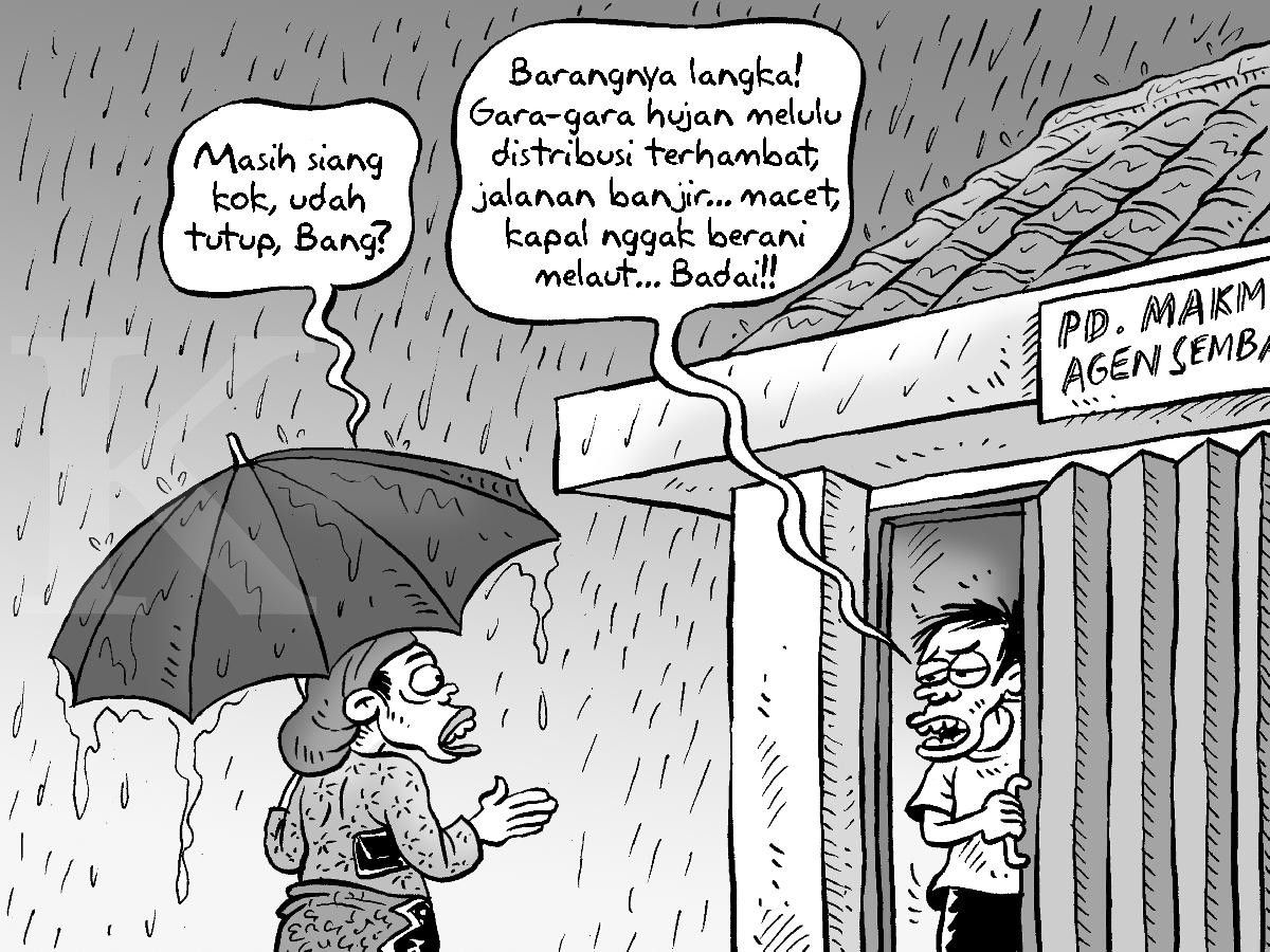 Distribusi Barang Terhambat Karena Hujan