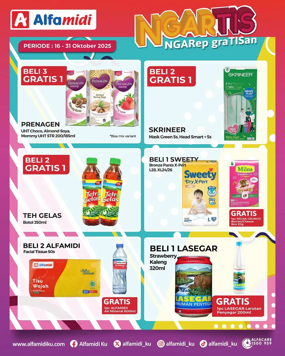 Promo Alfamidi Ngartis (Ngarep Gratisan) Periode 16-31 Oktober 2025