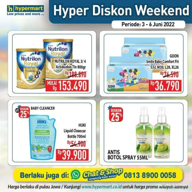 Promo Hypermart Hyper Diskon Weekend Periode 3-6 Juni 2022