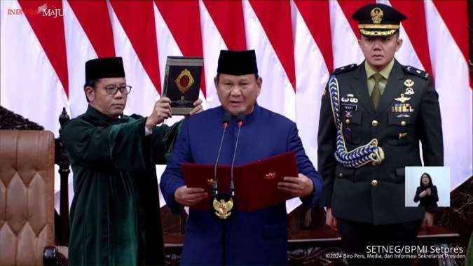 Prabowo Subianto dan Gibran Resmi Jadi Presiden-Wakil Presiden RI Periode 2025-2029