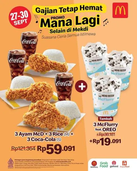 Promo McD Gajian Tetap Hemat 27-30 September 2025