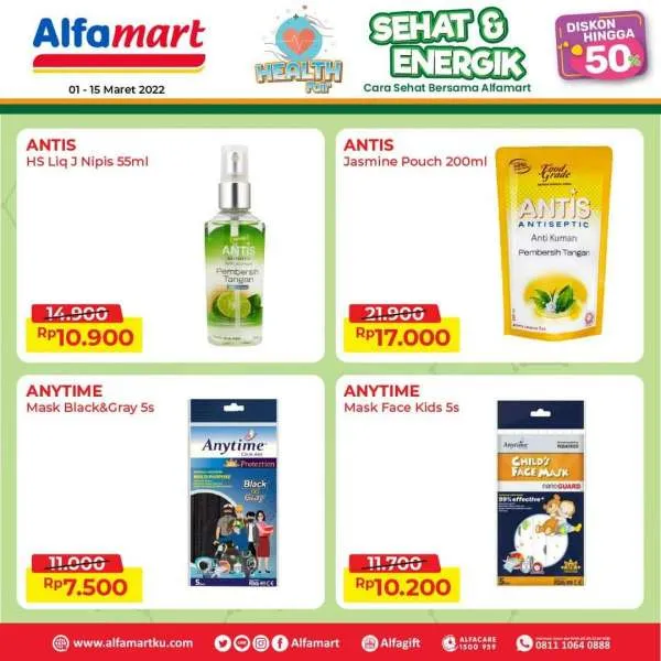 Promo Alfamart Sehat & Energik Periode s/d 15 Maret 2022