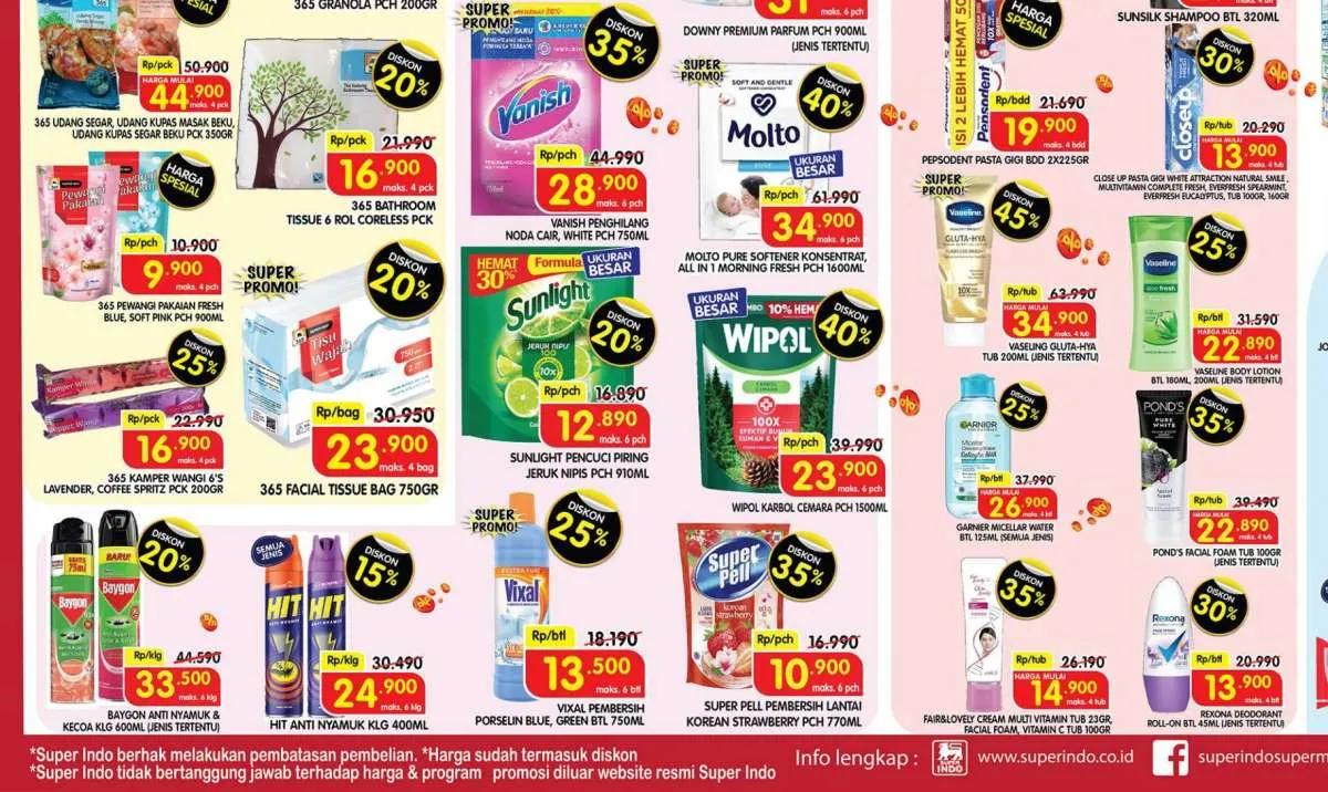 Promo JSM Superindo Sampai Hari Ini, Beli Lifebuoy dan Molto Diskon Sampai 40%