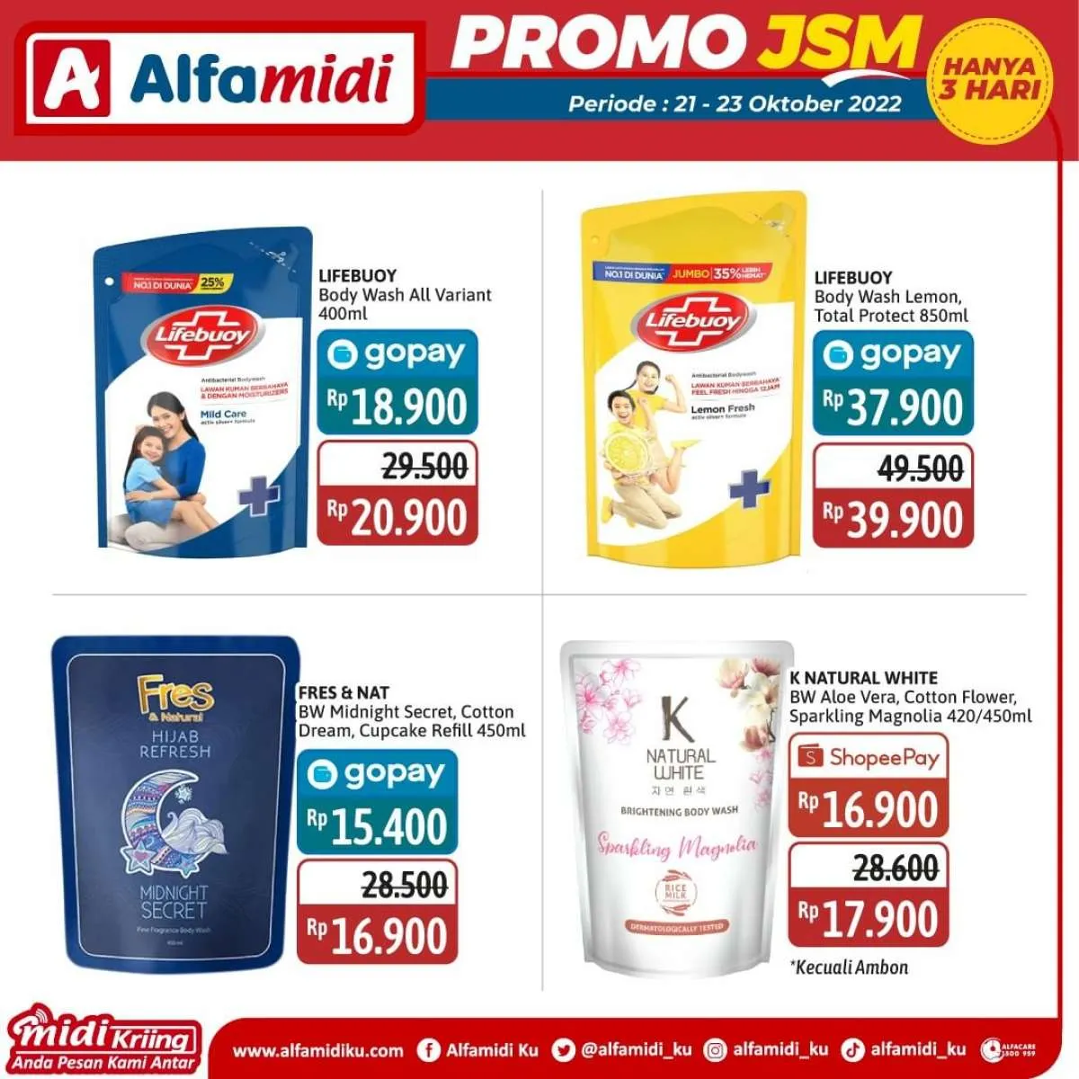 Katalog Promo JSM Alfamidi Periode 21-23 Oktober 2022, Cek di Sini