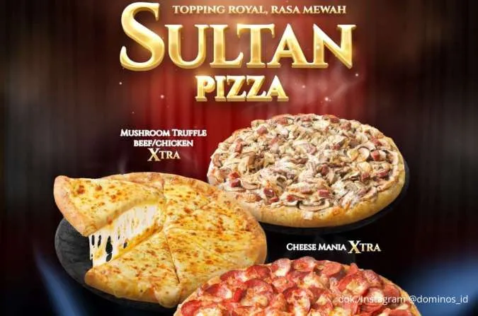 Promo Menu Baru Domino's Sultan Pizza Oktober 2025, Mulai Rp 88.000 Per Pizza