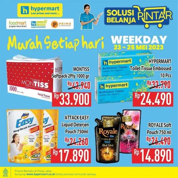 Promo Hypermart Hyper Diskon Weekday Periode 23-25 Mei 2023