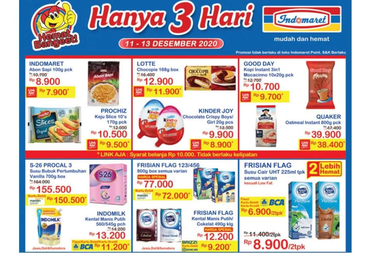 Promo JSM Indomaret 11-13 Desember 2020, diskonan akhir pekan!