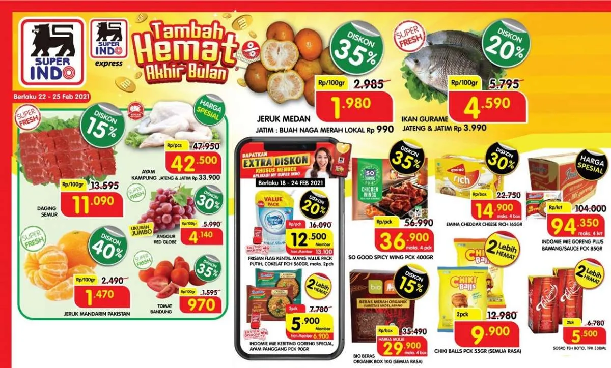 Promo Superindo hari kerja 23 Februari 2021, bagi para penanti diskon!