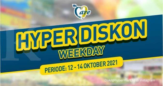 Promo Hypermart 12-14 Oktober 2021, dapatkan potongan harga di hyper diskon weekday