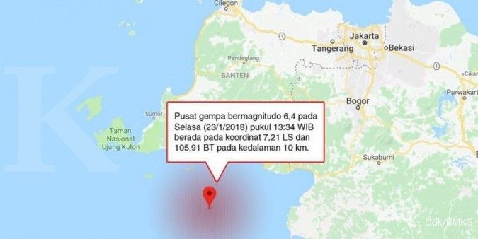 Strong 6.4 earthquake hits Banten, no tsunami warning 