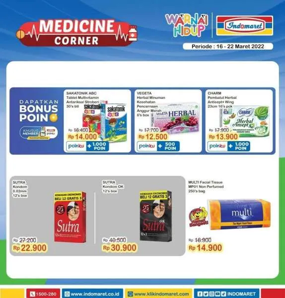Promo Indomaret Super Hemat Periode 16-22 Maret 2022