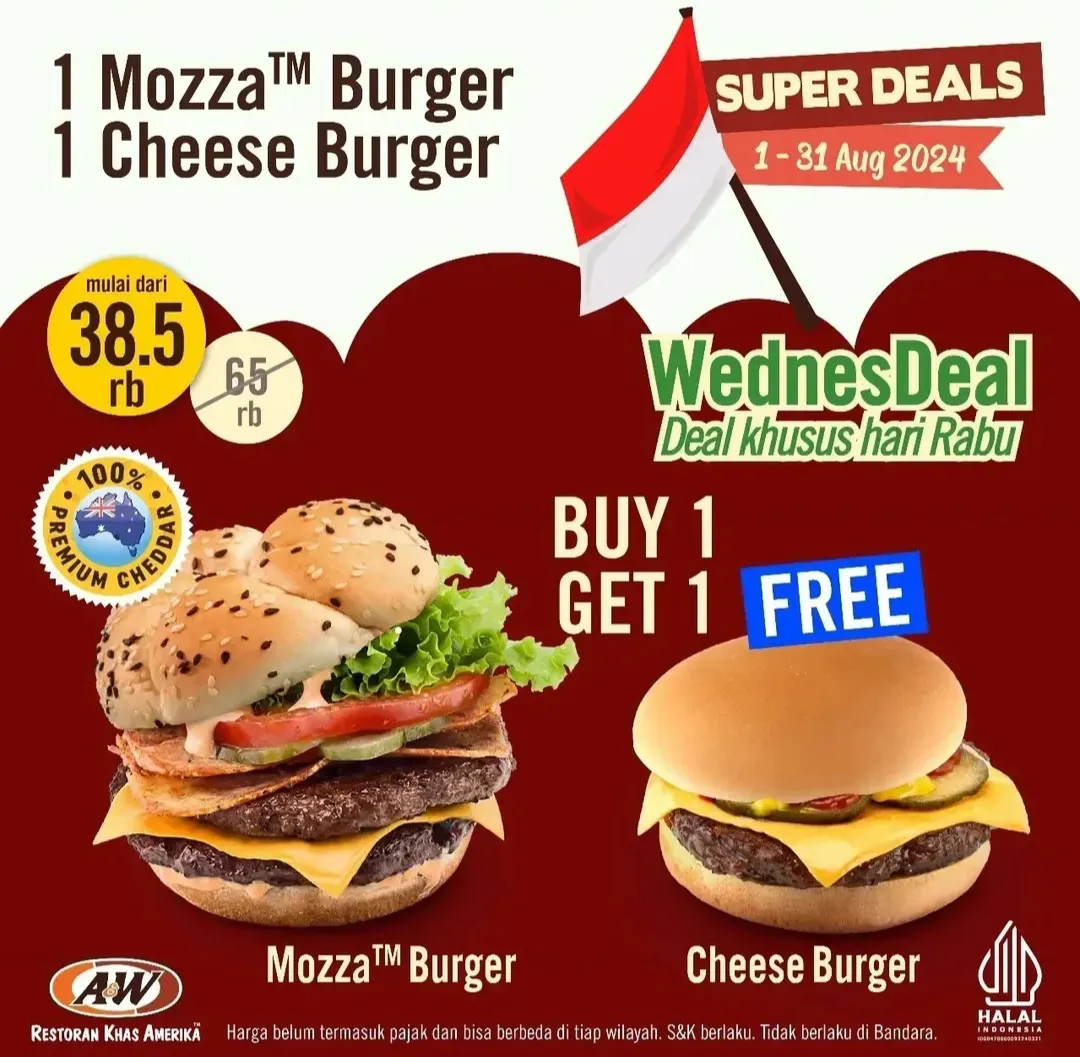 Promo AW Restoran khusus Rabu Agustus 2024