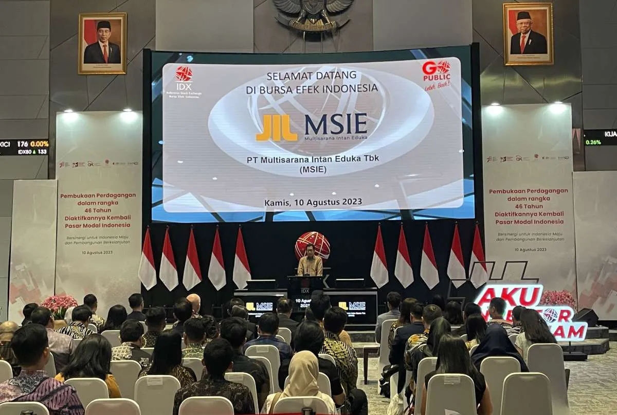 Resmi Melantai, Saham Multisarana Intan Eduka (MSIE) Turun 10% di Sesi Pertama