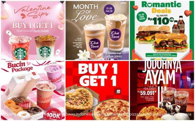 Rayakan Valentine Lebih Hemat, 11 Promo Kuliner Spesial Menanti Anda