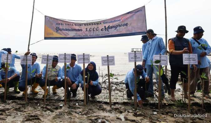 Garudafood Peringati Hari Bumi dengan Tanam 1.000 Bibit Mangrove