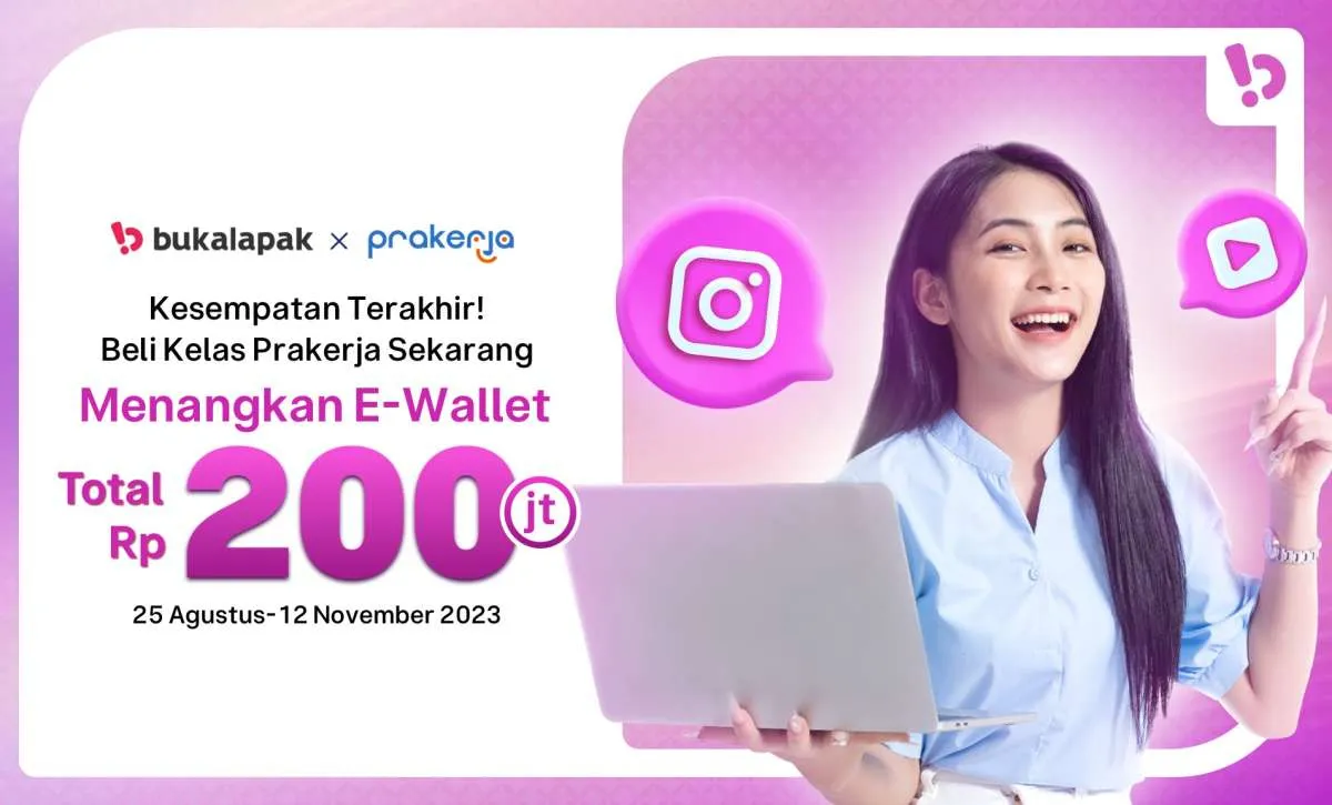 Bukalapak Kembali Gelar Kompetisi Prakerja Berhadiah Saldo E-Wallet 
