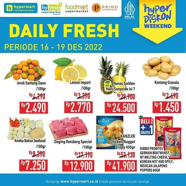 Harga Promo JSM Hypermart 16-19 Desember 2022