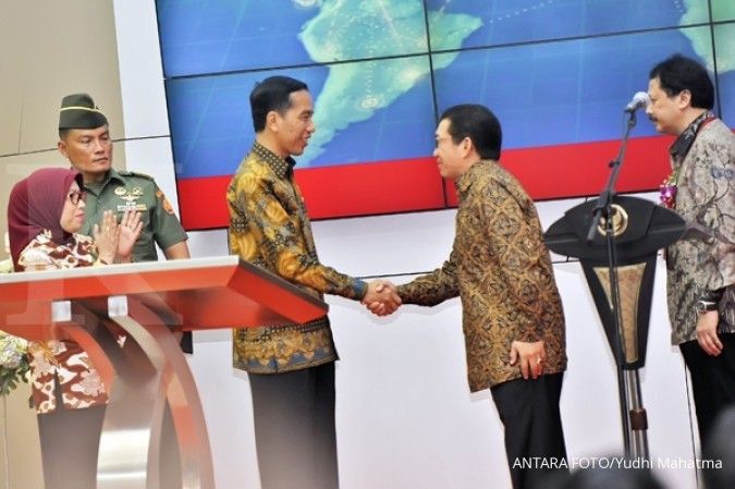 Di bursa, Jokowi yakinkan ekonomi tumbuh 5% lebih