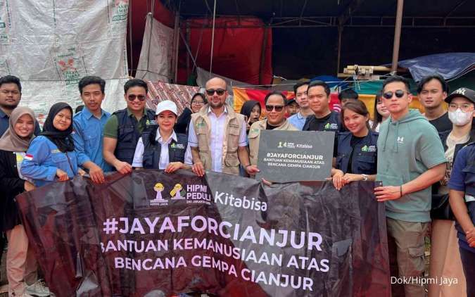 Hipmi Jaya Salurkan Bantuan Sosial untuk Korban Bencana Gempa Cianjur