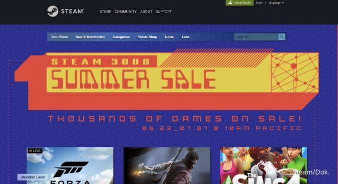 Steam Summer Sale 2022 Resmi Bergulir! Saatnya Berburu Game dengan Harga Miring