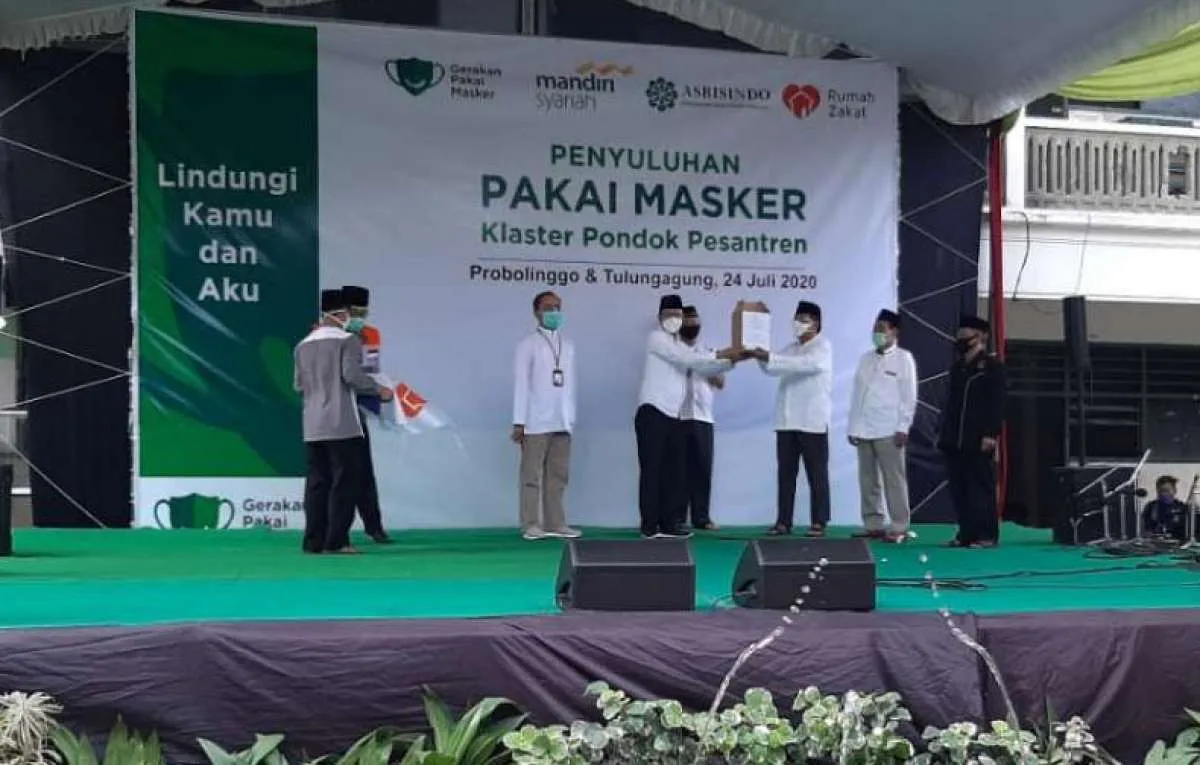 Masuk pondok pesantren, Gerakan Pakai Masker ajak santri disiplin pakai masker