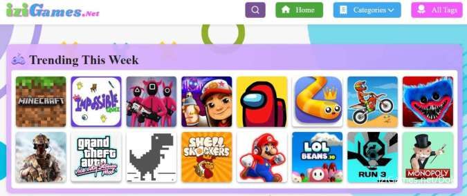 Izigames: Situs Main Game Gratis di Google Tanpa Download, Begini Review  dan Cara Mainnya - Smol Id
