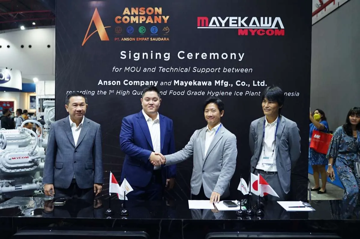 Anson Company Bekerjasama dengan Mayekawa untuk Kelangsungan Bisnis Rantai Pendingin