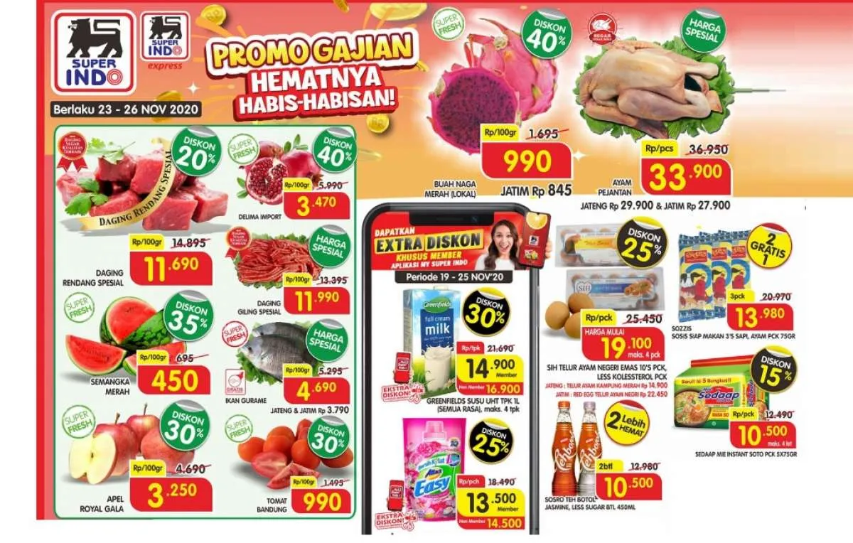 Promo Superindo 26 November 2020, diskonan sebelum JSM!